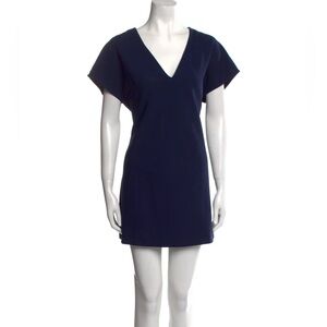 Alice + Olivia V-Neck Mini T-Shirt Dress, Size 0P